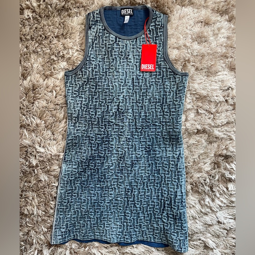 Diesel Blue denim Sleeveless dress